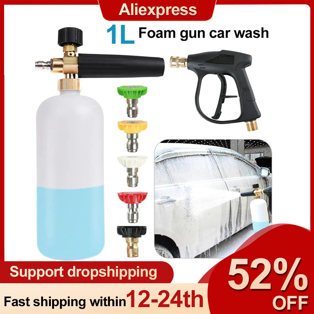 Adjustable High Pressure Car Wash Foam Gun