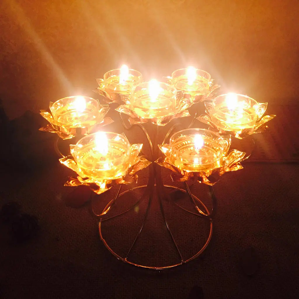 Lotus  Candle Stand for Diwali