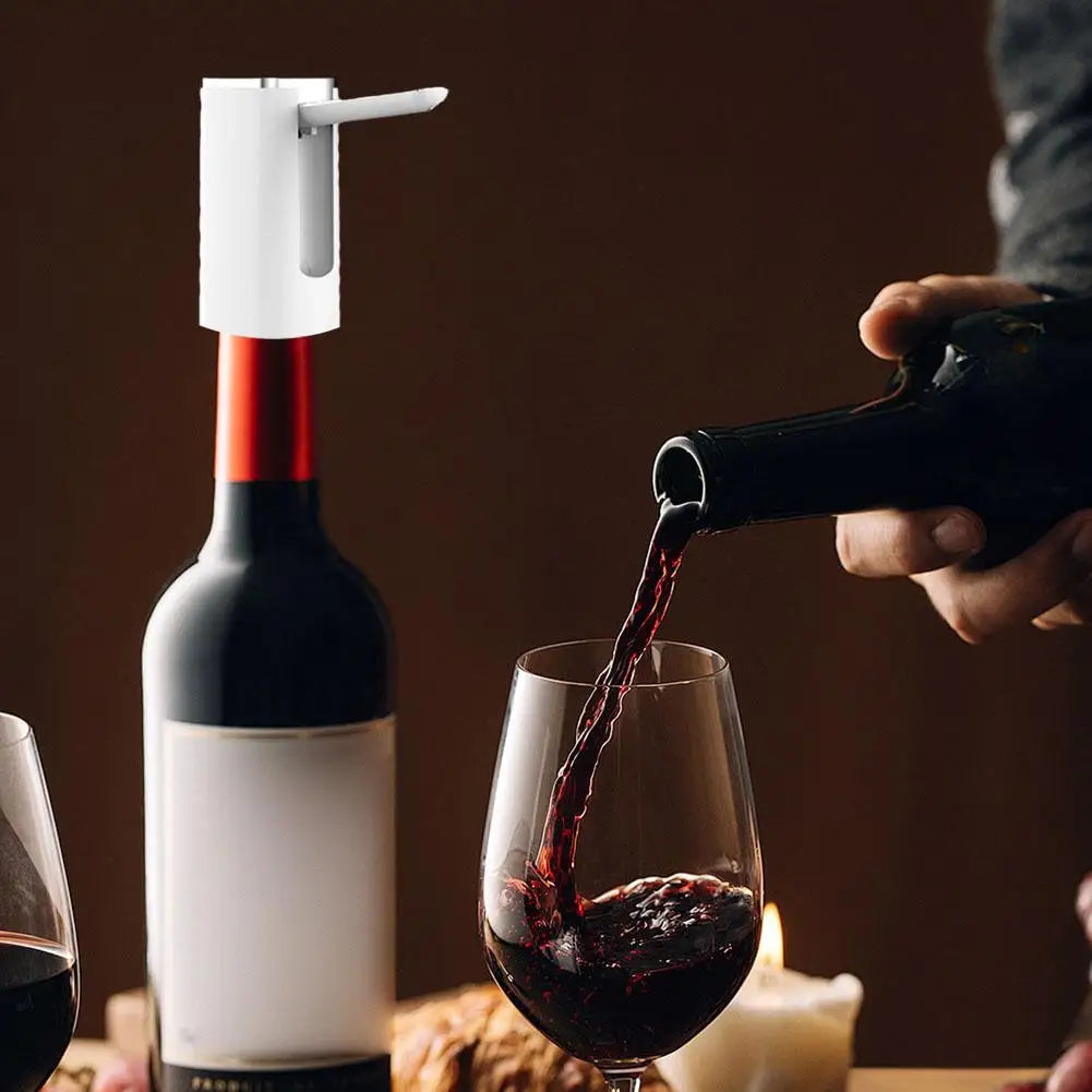 Electric Wine Separator Alcohol Dispenser Quick Aerating Awakening Wine Decanter Dispenser Pump Bar Wine Pourer