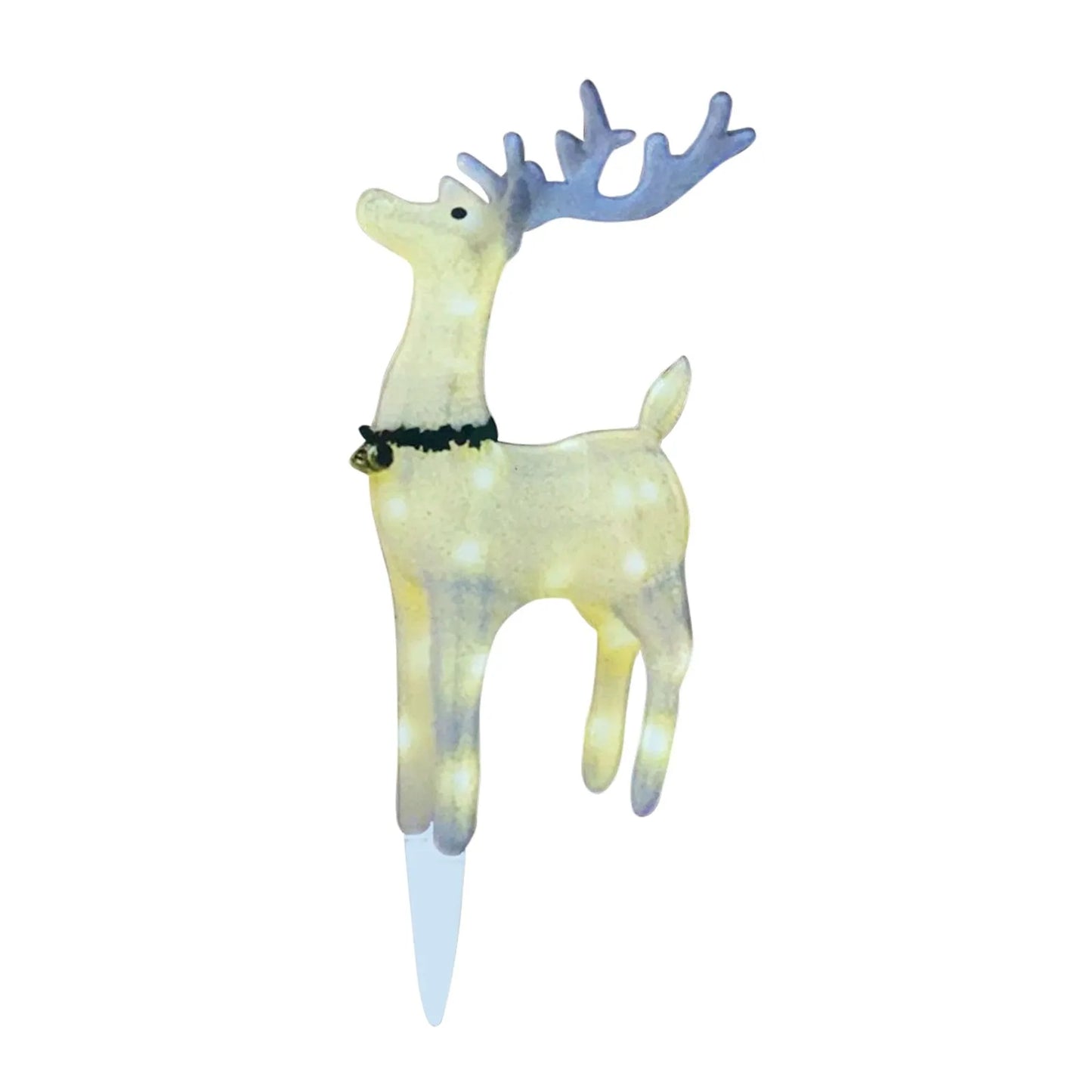 Christmas Reindeer Outdoor Decorations, Lighted Reindeer With Scarf Yard Decorations Deer Christmas Decor for Lawn Porch Garden