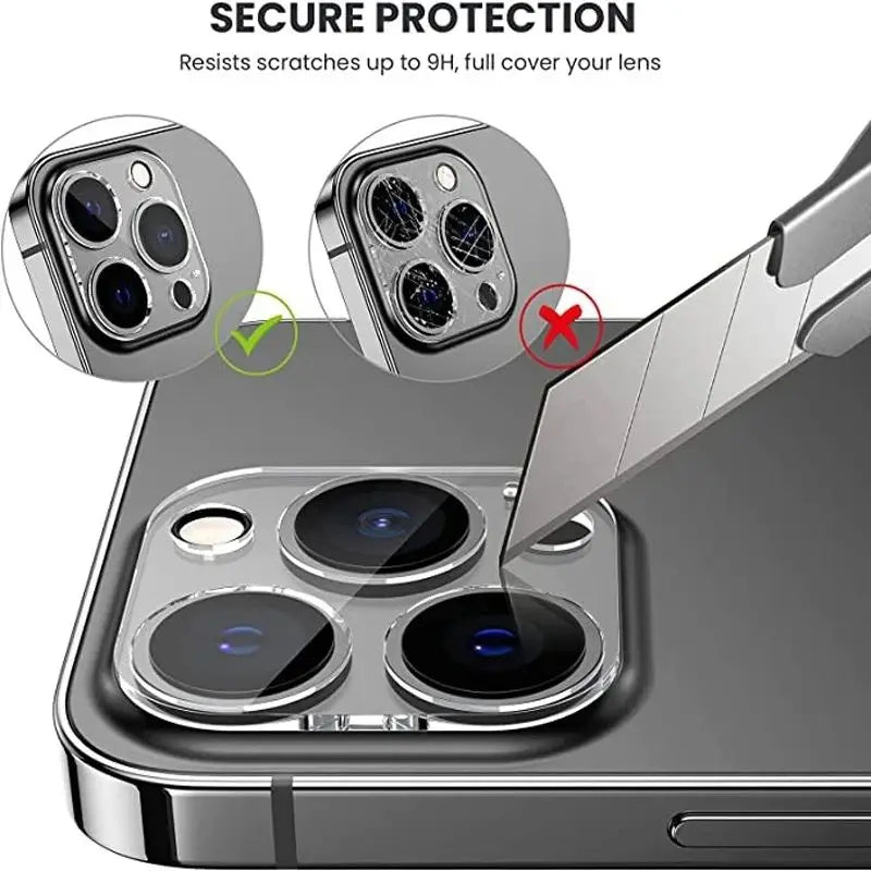 2Pcs Camera Protector For iPhone 16 Pro Max 16 Plus Lens Tempered Glass Rear Lens Cover For iPhone 15 Pro Max 15 Plus Lens Film