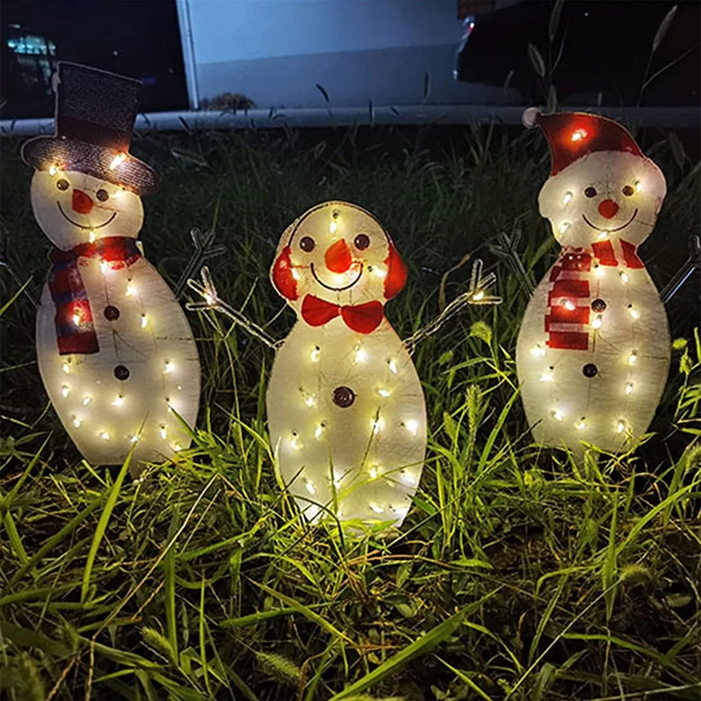 Snowman Christmas Inflatable Outdoor Decorations Santa Claus LED Light Outdoor Christmas Decoration for Home Garden