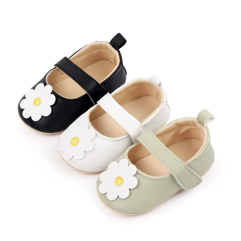 Flower Embroidery Baby Girl Shoes Cotton Non-slip