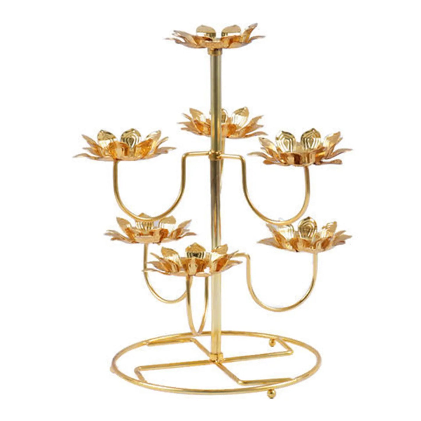 Metal Lotus Lamp Holder Home Decoration for Diwali