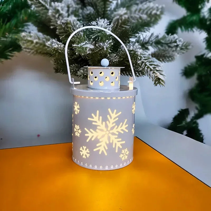 Christmas  Candle Lights LED Small Lanterns Wind Lights Electronic Candles Nordic Style Creative Holiday Decoration